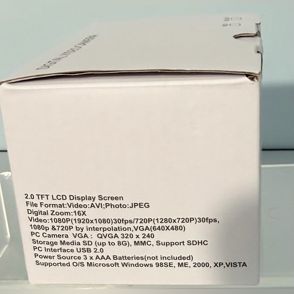 Black Digital Video Camera LCD Display Screen - Picture 6 of 10